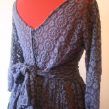 Dark blue lace 50s party dress by Dido Suu